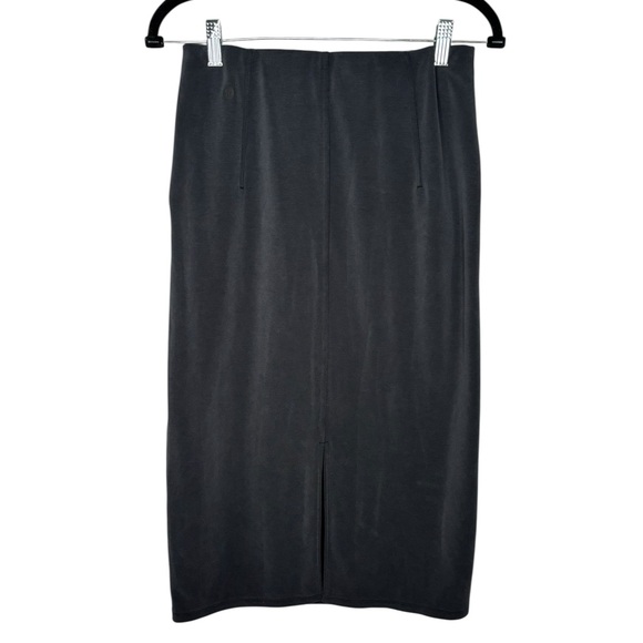 Lululemon Softstreme High-Rise Midi Skirt Charcoal Black Size 6 - Picture 2 of 11